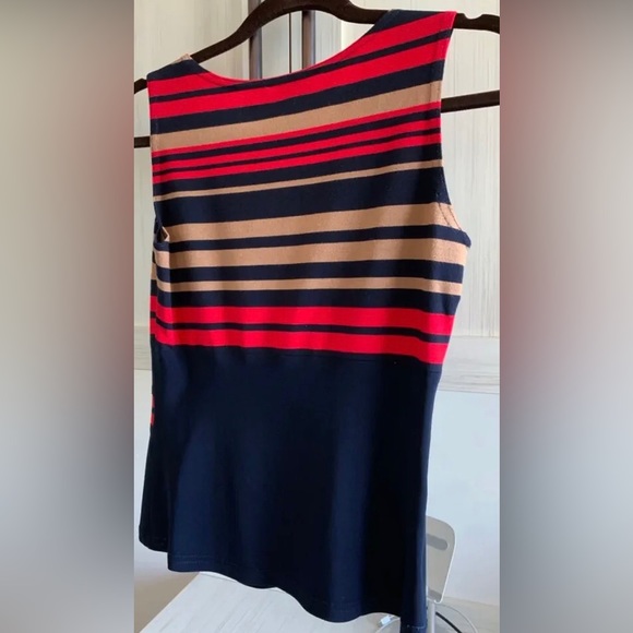 Joseph Ribkoff Striped Bolero & Crewneck Tank Top matching 2 Piece size 4 - Picture 4 of 11